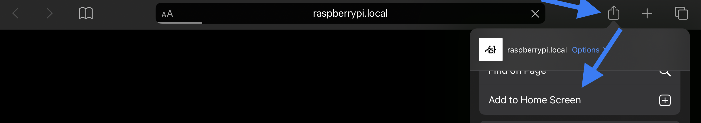 add to homescreen